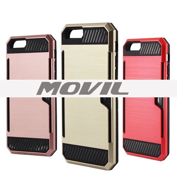 NP-2623 PU de TPU con ranura para tarjeta para iPhone 6-7